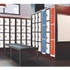 ADIROFFICE I629204BW Steel Storage Locker, 4 Compartment, 12 x 12 x 72, Black Body/White Doors