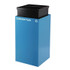 ALPINE INDUSTRIES 4450BLKKIT5 29 Gallon Trash/Recycling Cans, Steel, Blue Cans/Bottles Recycling with Mixed Lid, Black Trash Can with Square Lid