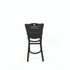 JMC FURNITURE EBBVBLKC Eagle Series Barstool, Supports Up to 300 lb, 28.5" Seat Height, Black Seat, Dark Walnut Back, Black Base