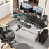 EUREKA ERGONOMIC ES71B Aero Standing Desk, 71.93" x 29.93" x 34.62" to 53.18", Black