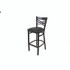 JMC FURNITURE XBSBVSBLK X Series Barstool, Supports Up to 300 lb, 29.5" Seat Height, Black Seat, Black Back, Black Base