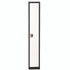 ADIROFFICE I629201BW Steel Storage Locker, 1 Compartment, 12 x 12 x 72, Black Body/White Doors