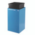 ALPINE INDUSTRIES 4450KITBLUCC 29 Gallon Trash/Recycling Cans, Steel, Blue Cans/Bottles Recycling Can with Circle Lid