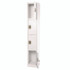 ADIROFFICE I629204WHI Steel Storage Locker, 4 Compartment, 12 x 12 x 72, White