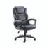 ALERA KD4519 Alera Kirkdale Bonded Leather Manager Chair, Supports Up to 275 lb, 16.18 to 22.76 Seat Height, Black Seat/Back, Black Base
