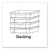 GRATNELLS USA, LLC FS0220P6 F2 Deep Trays for Gratnells Storage Frames and Trolleys, 3.57 gal Capacity, 12.28" x 16.81" x 6.25", Trans Frost, 6/Pack