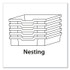 GRATNELLS USA, LLC FS0220P6 F2 Deep Trays for Gratnells Storage Frames and Trolleys, 3.57 gal Capacity, 12.28" x 16.81" x 6.25", Trans Frost, 6/Pack