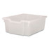 GRATNELLS USA, LLC FS0220P6 F2 Deep Trays for Gratnells Storage Frames and Trolleys, 3.57 gal Capacity, 12.28" x 16.81" x 6.25", Trans Frost, 6/Pack