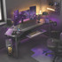 EUREKA ERGONOMIC E70B Aero Gaming Desk, 72.06" x 23.63" x 38", Black