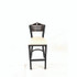 JMC FURNITURE EBBVCRMC Eagle Series Barstool, Supports Up to 300 lb, 28.5" Seat Height, Cream Seat, Dark Walnut Back, Black Base