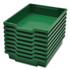 GRATNELLS USA, LLC FS0110P8 F1 Shallow Trays for Gratnells Storage Frames and Trolleys, 1.85 gal Capacity, 12.28" x 16.81" x 3.25", Grass Green, 8/Pack