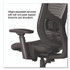 ALERA HL42BME18 Alera Hollins Ergonomic Mesh Swivel Task Chair, Supports Up to 275lb, 18.57 to 22.54 Seat Height, Black Seat/Back, Black Base