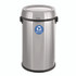 ALPINE INDUSTRIES ALP47065L1R 17 Gallon Stainless Steel Indoor Recycling Receptacle with Swivel Lid