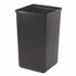 ALPINE INDUSTRIES 4450BLKKIT11 29 Gallon Trash/Recycling Cans, Steel, Green Mixed Recycling Can with Mixed Lid, Black Trash Can with Square Lid