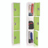 ADIROFFICE I629203GRN Steel Storage Locker, 3 Compartment, 12 x 12 x 72, Green