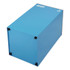 ALPINE INDUSTRIES 4450BLKKIT3 29 Gallon Trash/Recycling Cans, Steel, Blue Mixed Recycling with Mixed Lid, Black Trash Can with Square Lid