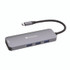 VERBATIM CORPORATION 32151 USB-C Pro Multiport Hub8 Port, Gray