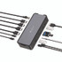 VERBATIM CORPORATION 32171 USB-C Pro Docking Station 15-in-1, Audio/DisplayPort/HDMI/Micro SD/RJ45/SD/USB-A/USB-C, Gray