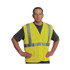 PROTECTIVE INDUSTRIAL PRODUCTS INC PIP 302MVGZLY2X Zipper Safety Vest, 2X-Large, Hi-Viz Lime Yellow