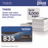BROTHER INTL. CORP. TN835 TN835 Super High-Yield Toner, 5,000 Page-Yield, Black