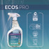 EARTH FRIENDLY PRODUCTS ECOS® PL93006CT Glass Cleaner, Vinegar Scent, 32 oz Spray Bottle, 6/Carton
