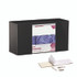 ADIRMED I90201BLK Acrylic Glove Dispenser, Single Box Capacity, 10.2 x 3.5 x 5.3, Black