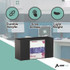 ADIRMED I90201BLK Acrylic Glove Dispenser, Single Box Capacity, 10.2 x 3.5 x 5.3, Black