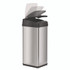 HLS COMMERCIAL HLS13MX Sensor Trash Can, Rectangular, 13 gal, Plastic/Stainless Steel, Silver
