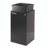 ALPINE INDUSTRIES 4450BLKKIT40 29 Gallon Trash/Recycling Cans, Steel, Blue Mixed Recycling w/Circle Lid, Green Recycling w/Mixed Lid, Black Trash w/Sq Lid