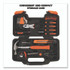 GREAT NECK SAW MFG. 73802 Homeowner's 39-Piece Tool Set, 12.38" x 3" x 7.25" Carry Case