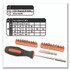 GREAT NECK SAW MFG. 73802 Homeowner's 39-Piece Tool Set, 12.38" x 3" x 7.25" Carry Case