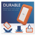 SEAGATE TECHNOLOGY LaCie STFR2000800 Rugged Portable External Hard Drive, 2 TB, USB-C, Orange/Silver