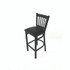 JMC FURNITURE CBBVSBLK Cobra Series Barstool, Supports Up to 300 lb, 28.5" Seat Height, Black Seat, Black Back, Black Base