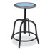 NATIONAL PUBLIC SEATING NPS® 680510 6800 Series Height Adjustable Metal Seat Stool, Supports Up to 300 lb, 18" to 24" Seat Height, Blueberry Seat/Black Base
