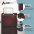 ADIROFFICE I66107MA Wood Mobile Presentation Lectern Speaker Stand with Shelves, 22.44 x 16.53 x 45.98, Mahogany