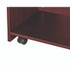 ADIROFFICE I66107MA Wood Mobile Presentation Lectern Speaker Stand with Shelves, 22.44 x 16.53 x 45.98, Mahogany