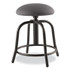 NATIONAL PUBLIC SEATING NPS® 6820S10 6800 Series Height Adjustable Fabric Seat Stool, Supports Up to 300 lb, 18" to 25" Seat Height, Charcoal Seat/Black Base