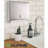 ALPINE INDUSTRIES ALP481 Horizontal C-Fold/Multi-Fold Paper Towel Dispenser, 10.2 x 4 x 11.2, Brushed Nickel