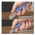 GREAT NECK SAW MFG. Sheffield 12117 Folding Lock Back Utility Knife Set, 1 Standard, 1 Mini, Blue