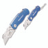 GREAT NECK SAW MFG. Sheffield 12117 Folding Lock Back Utility Knife Set, 1 Standard, 1 Mini, Blue