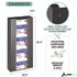 ADIRMED I90204BLK Acrylic Glove Dispenser, Quad Box Capacity, 10.2 x 3.5 x 21.1, Black