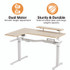 EUREKA ERGONOMIC L60LMW L-Shaped Standing Desk with Keyboard Tray, Left Desk, 61.25" x 43.25" x 34.38" to 52.88", Maple White/White