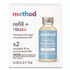METHOD PRODUCTS INC. 356011 Refill + Reuse Foaming Hand Soap Refill, Sweet Water Scent, 1 oz Refill Bottle, 2/Pack