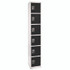 ADIROFFICE I629206BLK Steel Storage Locker, 6 Compartment, 12 x 12 x 72, Black