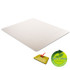 DEFLECTO CORPORATION CM13443F DuraMat Moderate Use Chair Mat for Low Pile Carpeted Floors, Rectangular, Beveled Edges, 46" x 60", Clear, Ships Flat