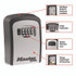 MASTER LOCK COMPANY 5401D Locking Combination 5 Key Steel Box, 3.25" Wide, Black/Silver