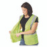 PROTECTIVE INDUSTRIAL PRODUCTS INC PIP 3020702ZLY2X ANSI Class 2 Two-Pocket Zipper Mesh Safety Vest, 2X-Large, Hi-Viz Lime Yellow