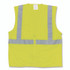 PROTECTIVE INDUSTRIAL PRODUCTS INC PIP 3020702ZLY2X ANSI Class 2 Two-Pocket Zipper Mesh Safety Vest, 2X-Large, Hi-Viz Lime Yellow