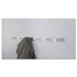SAFCO PRODUCTS 4202 Nail Head Wall Coat Rack, Six Hooks, Metal, 36w x 2.75d x 2h, Satin