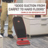HOOVER COMPANY Commercial CH50300 Task Vac Soft Bag Lightweight Upright, 12" Cleaning Path, Black/Red
